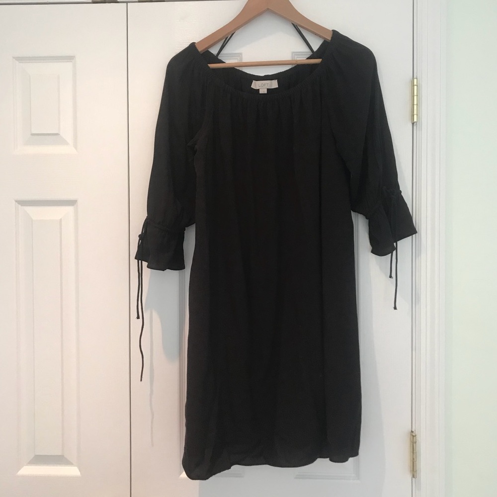 LOFT simple black dress